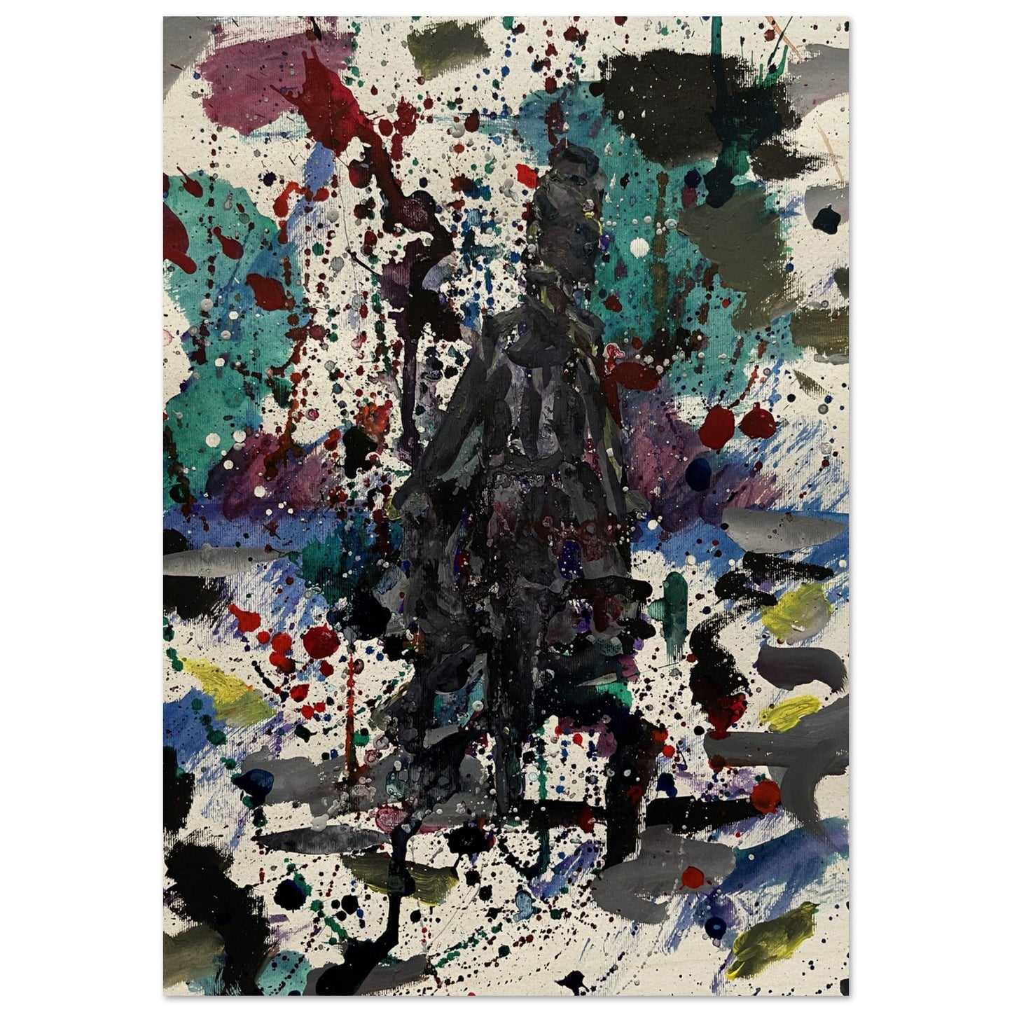 Dark Dress Silhouette Wood Prints