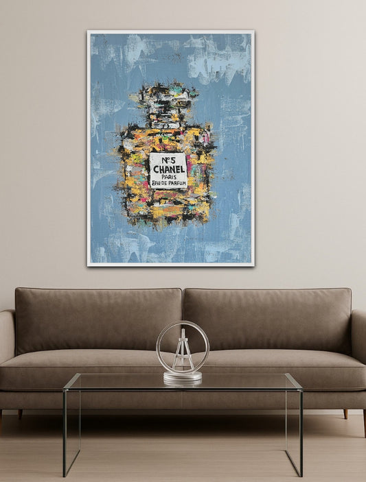 Chanel No 5 Perfume Print
