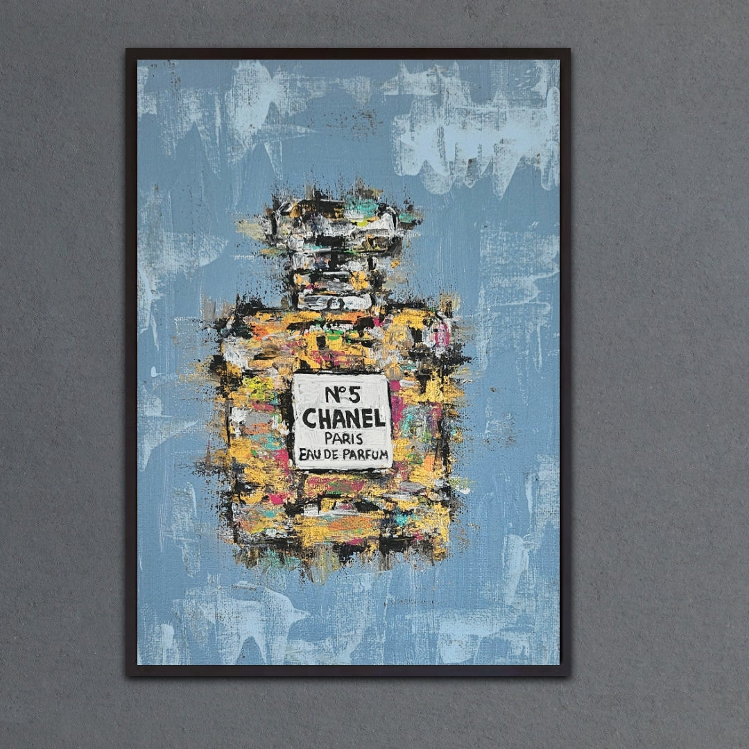 Chanel No 5 Perfume Print