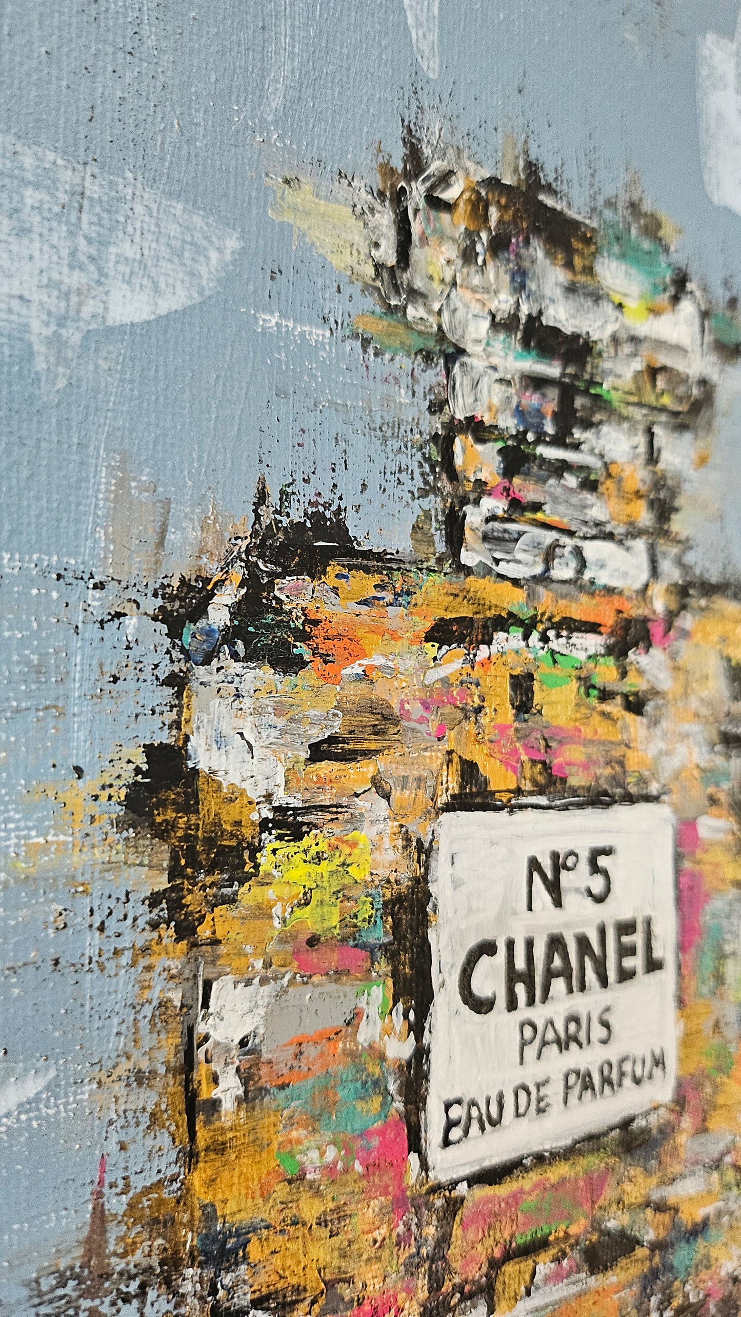 Chanel No 5 Original Acrylic Painting