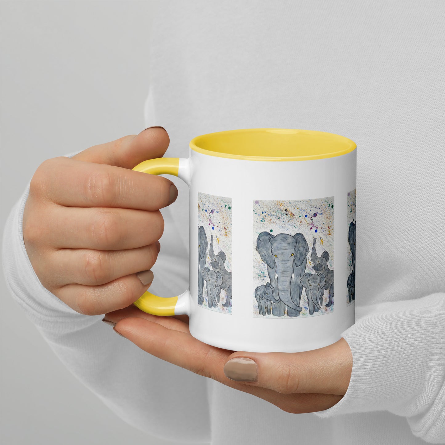 Elephant Mug with Colour Inside