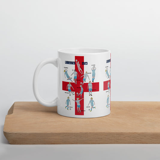 England Lionesses White Mug