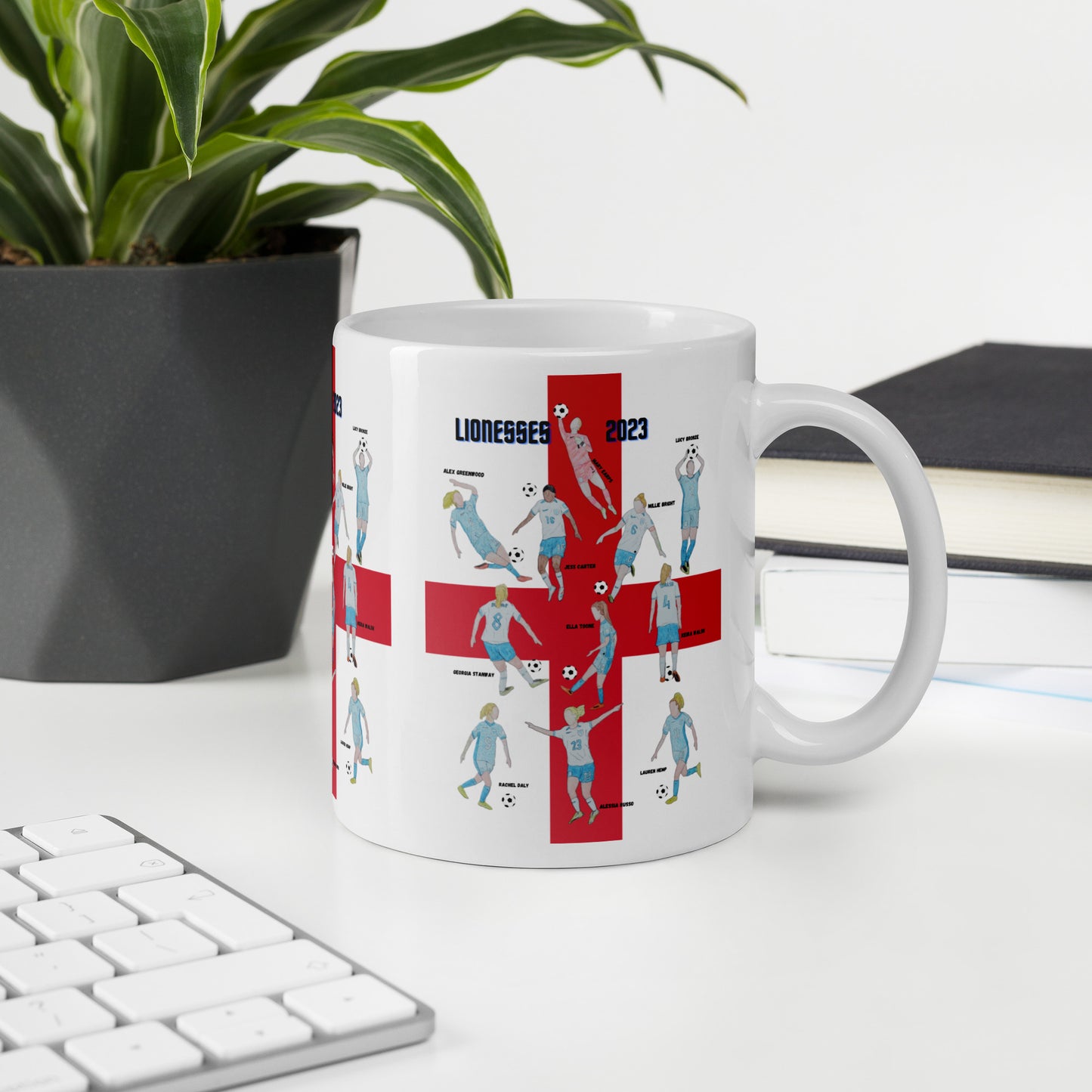 England Lionesses White Mug